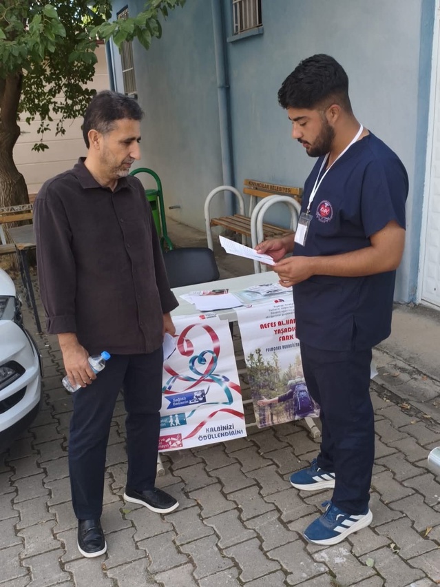 Elazığ Kovancılar'da İlçe Sağlık Müdürlüğü vatandaşlara kalp sağlığını anlattı