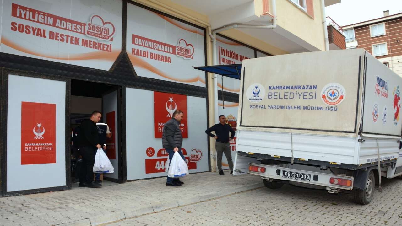 Kahramankazan Belediyesinden ihtiyaç sahibi ailelere destek
