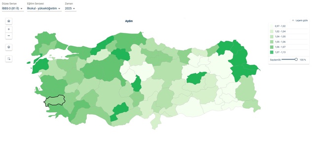 Aydın'da muhtemel eğitim süresi 16 yıl oldu, kadınlarda erkeklerden 1 yıl uzun