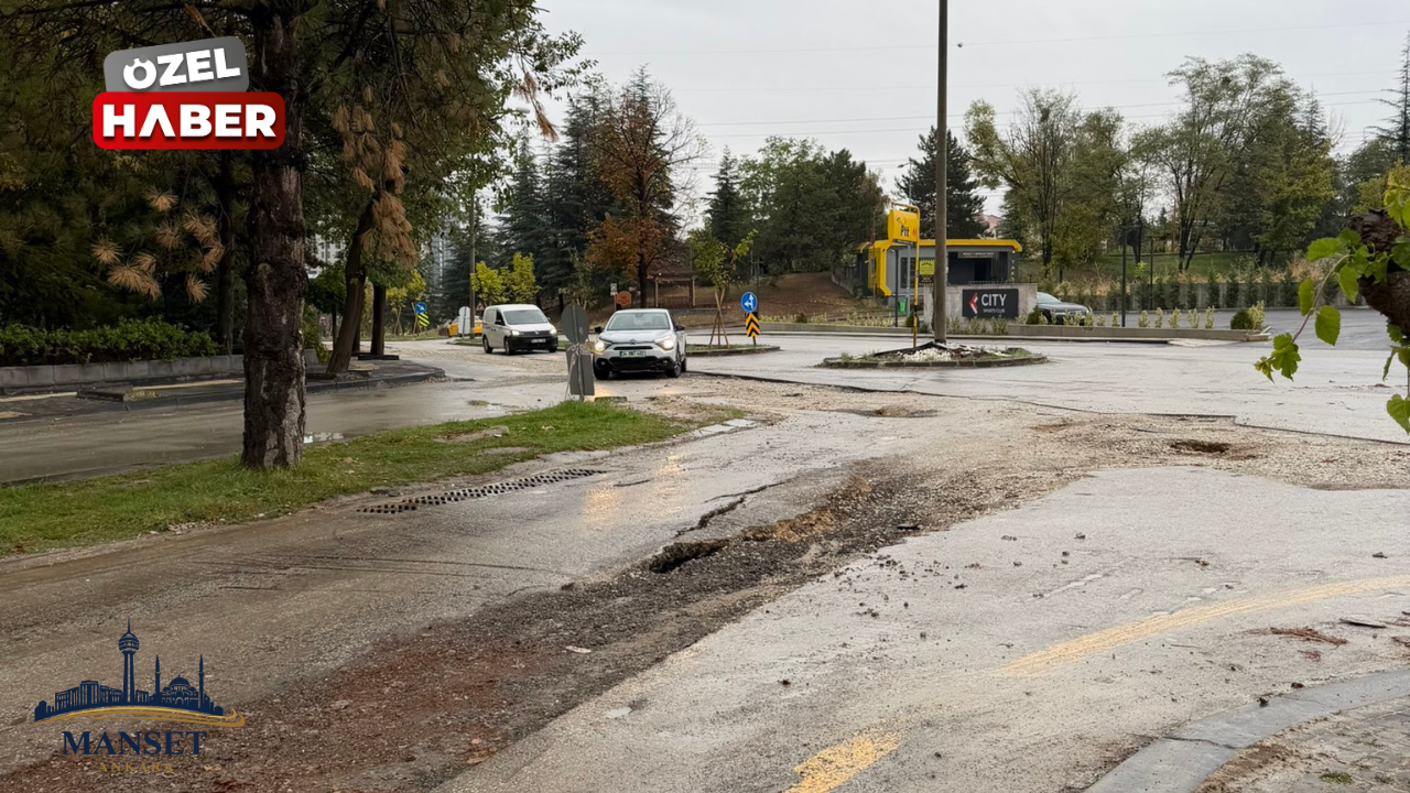 Çukurambar’da bozuk yol tepkisi karşılık buldu