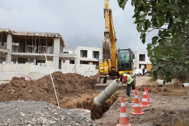 Bursa Mudanya'da iki mahalleye 1,6 km kanalizasyon, 1,7 km yağmur suyu hattı yapıldı