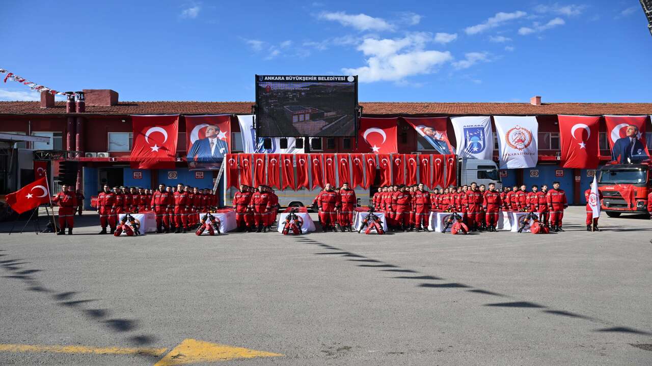Ankara İtfaiyesi’nde İtfaiye Haftası töreni: 100 personel yemin etti