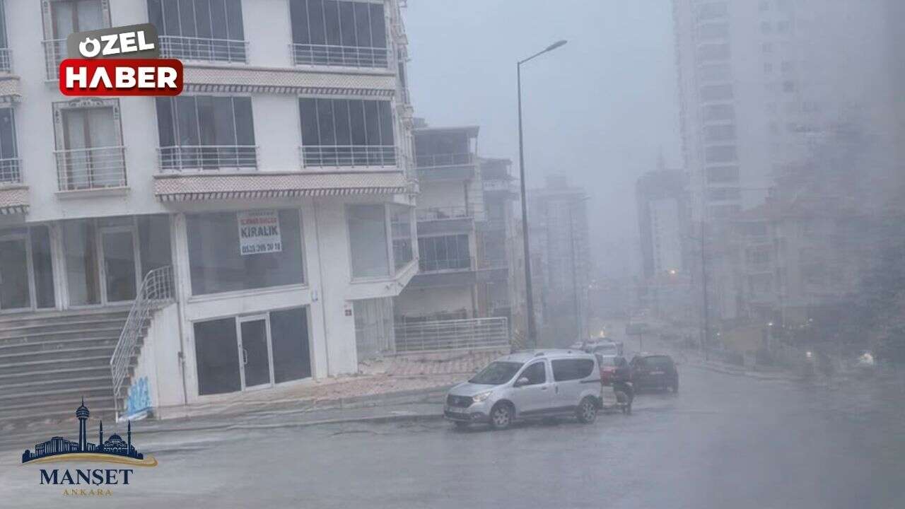 Ankara'da sabah saatlerinde yoğun sis oluştu