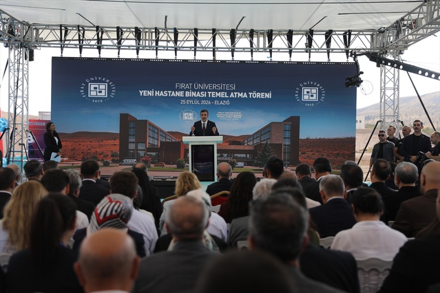 Cumhurbaşkanı Yardımcısı Yılmaz, Fırat Üniversitesi Yeni Hastane Binası Temel Atma Töreni'nde konuştu: