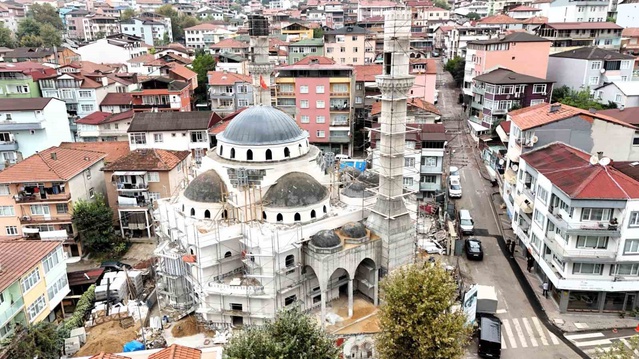 Kocaeli'de 1091 kişilik Kuruçeşme Merkez Camisi'nin yapım çalışmaları sürüyor