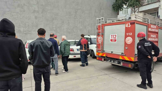 Düzce'de yavru kedi iki aracın motoruna girince itfaiye iki kez seferber oldu