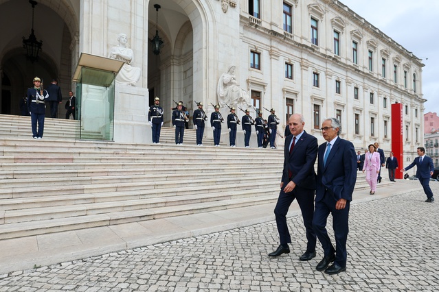 TBMM Başkanı Kurtulmuş, Portekiz Meclis Başkanı Aguiar-Branco ile Lizbon'da görüştü