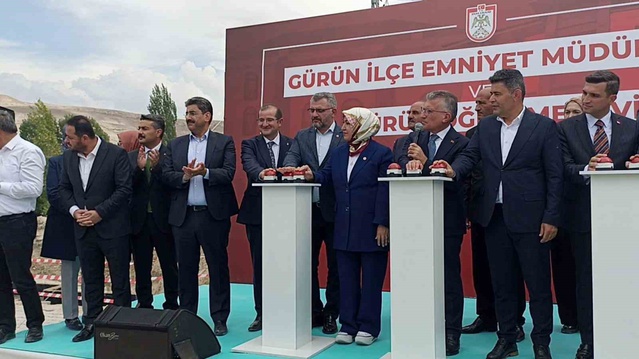 Sivas Gürün'de depremde hasar gören emniyet ve öğretmenevi için temel Güler'le atıldı
