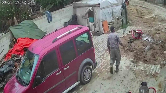 Gümüşhacıköy'de ineklerin peşine düşen boğa, komşunun süt sağım makinesini sürükleyip götürdü