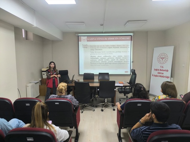 Edirne Uzunköprü'de bakımevi denetlendi, sağlık personeline şiddet semineri verildi