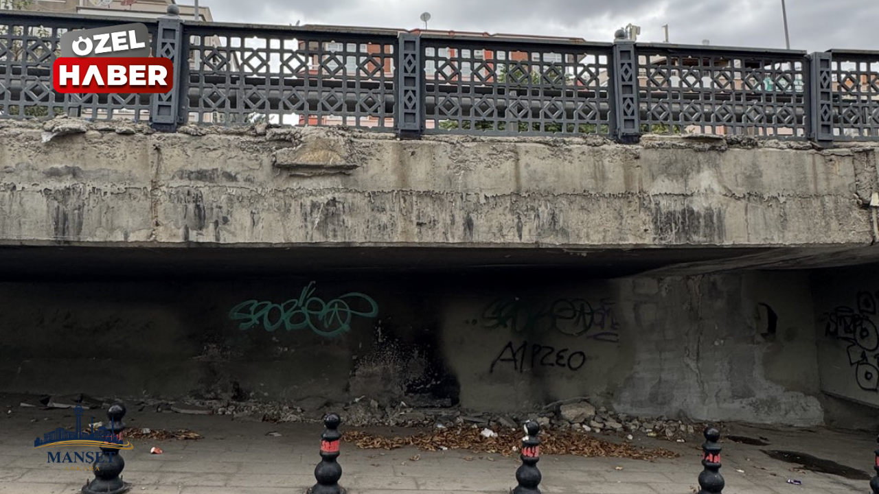 Çankaya’da köprünün bakımsız görüntüsü tepki çekti