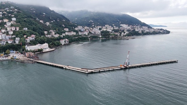 Ordu Altınordu'da Atatürk Rıhtımı 140 metrelik bölümle 410 metreye uzatıldı