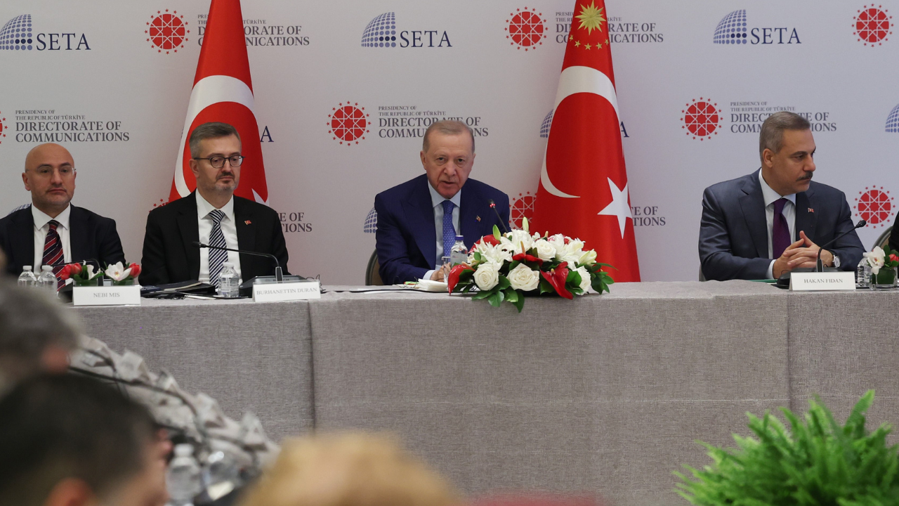 Cumhurbaşkanı Erdoğan, ABD’li düşünce kuruluşu temsilcileriyle görüştü