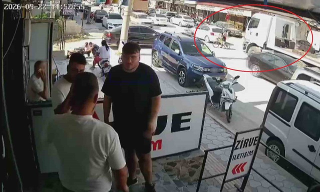 Hatay Antakya'da kamyonun çarptığı bisikletli çocuk hafif yaralanarak ölümden döndü