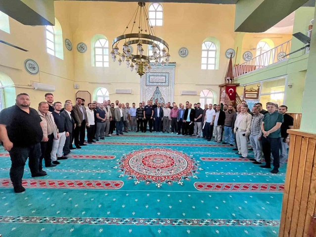 Bozdoğan'da din görevlileri toplantının ardından itfaiyeden yangın eğitimi aldı