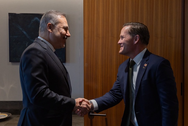 Bakan Fidan, BM Genel Kurulu marjında ABD'nin BM Daimi Temsilcisi Waltz'ı kabul etti