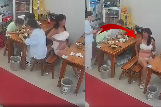 "Sıcakladım" deyip elbisesini çıkardı, çalışanların müdahalesiyle sinirden köpürdü