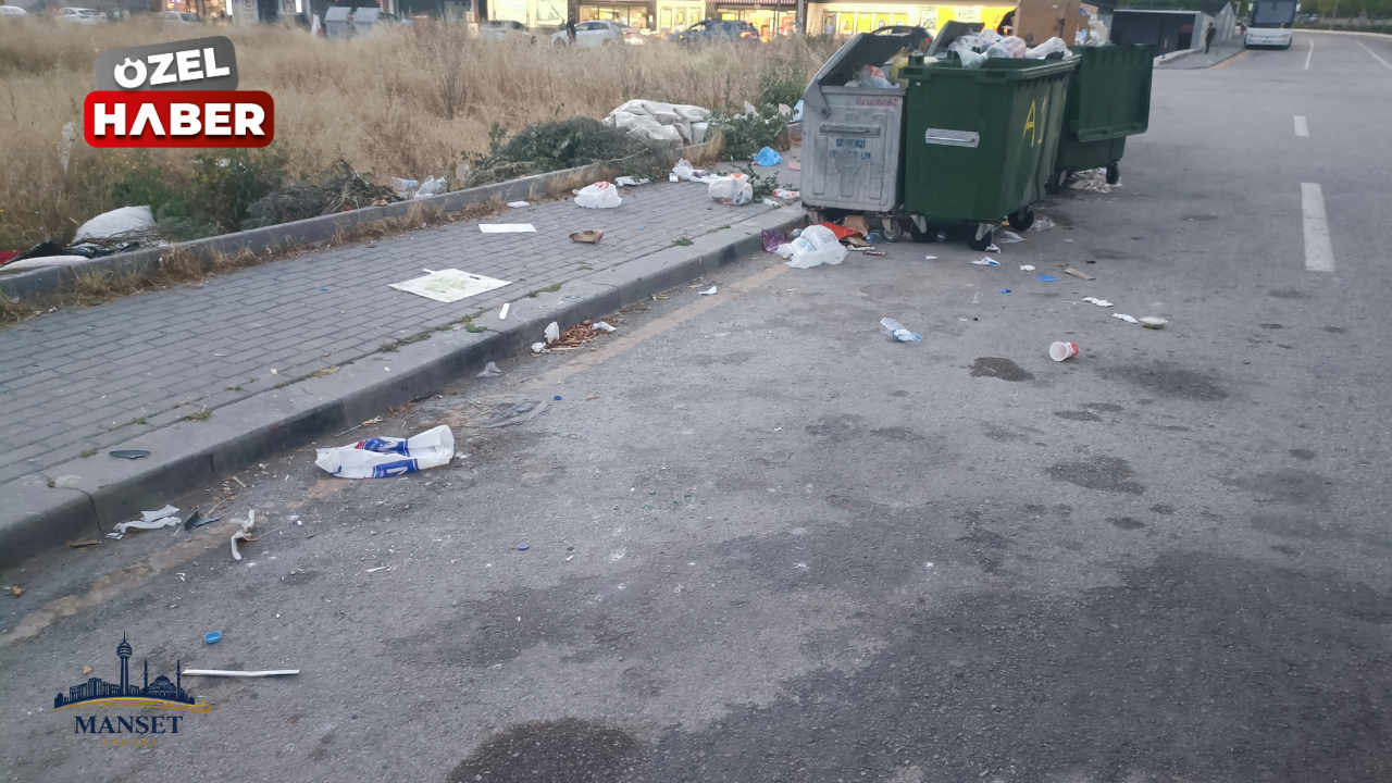 Yenimahalle’de çöp manzarası: Atıklar sokağa taştı