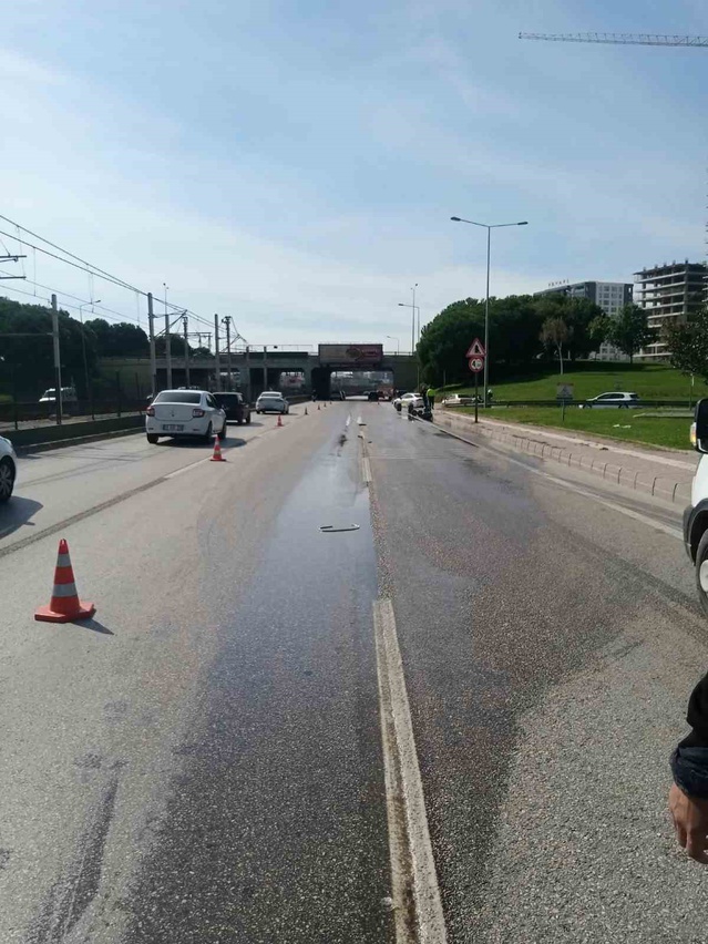 Kimyasal madde Bursa Nilüfer'de trafiği kilitledi, AFAD tehlike tespit etmedi