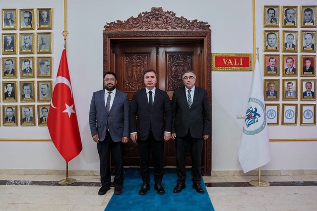 Erzincan Valisi Aydoğdu, atanan müftüler Fakirullahoğlu ve Yazıcı'yı kabul etti