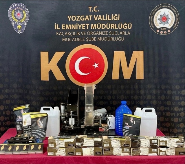 Yozgat'ta tütün kaçakçılığı operasyonunda 5 bin makaron ele geçirildi, 3 gözaltı