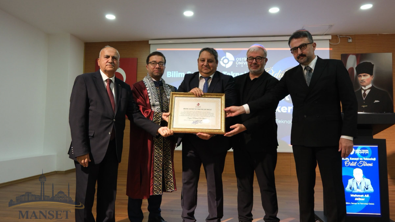 OSTİM Teknik Üniversitesinde üç isme ödül