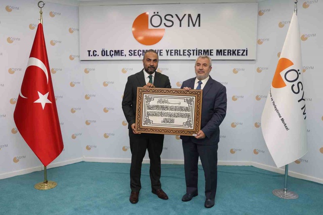 BARÜ Rektörü Akkaya, ÖSYM Başkanı Ersoy'a yeni eğitim yılı çalışmalarını aktardı