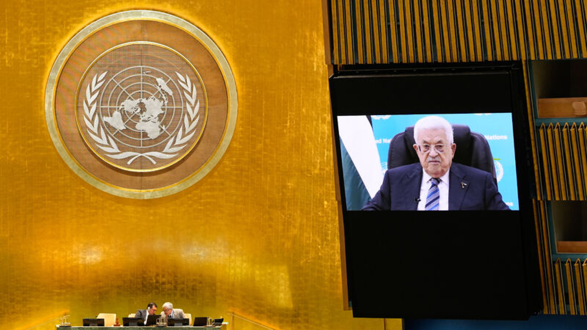 Filistin lideri Abbas, BM'ye 'uzaktan' hitap etti