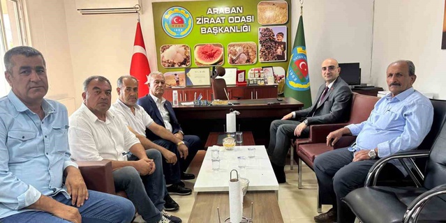 Gaziantep Araban Kaymakamı Ceylan, Ziraat Odası Başkanı Altun'la tarımı konuştu