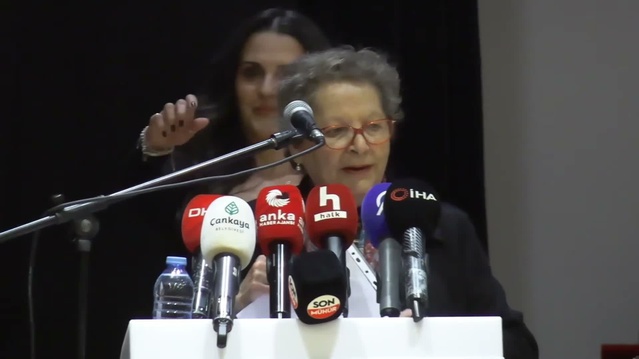 Çankaya'da Dil Derneği Başkanı Sevgi Özel, 94. Dil Bayramı'nda son konuşmasını yaptı