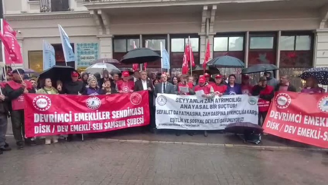 Samsun'daki emekli sendikaları AYM'den memur emeklilerine seyyanen ödeme kararı istedi