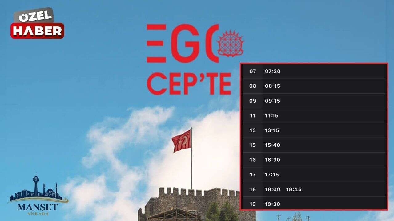 EGO Cepte'de saat hatası: Yolcular mağdur oluyor