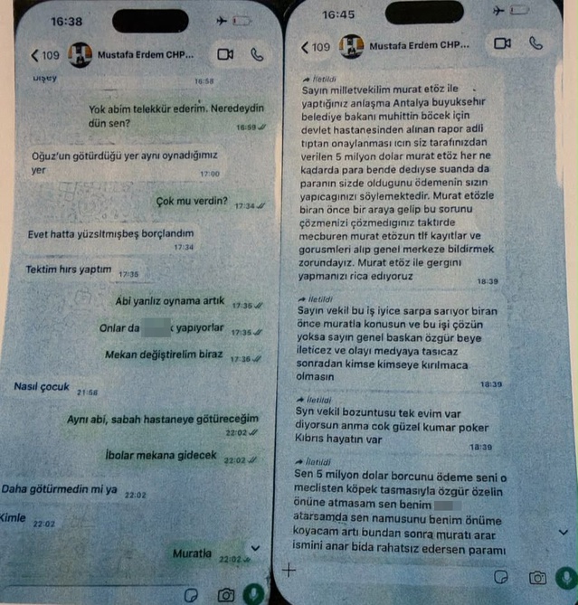 Birinci'nin telefonunda Erdem'le 5 milyon dolarlık iş takibi yazışması bulundu