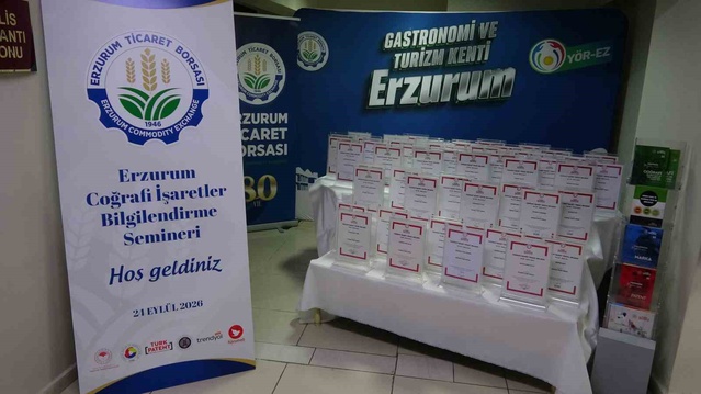 Erzurum'da coğrafi işaret semineri 62 tescilli ürün gündemiyle düzenlendi