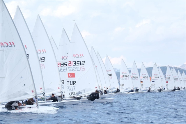 Bodrum'da ILCA Avrupa Kupası ödül töreniyle bitti, 14 ülkeden 134 sporcu yarıştı