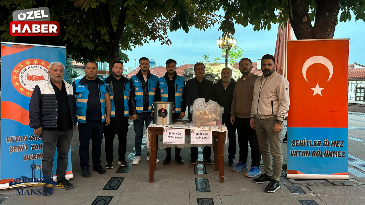 Şehit polis memuru için Hacı Bayram’da çorba ikramı
