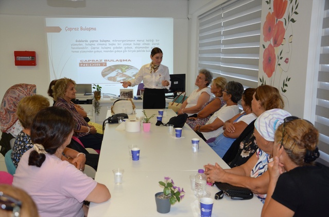 Alanya'da kadınlara kış hazırlığı anlatıldı, Gıda Mühendisi Uz hijyene dikkat çekti