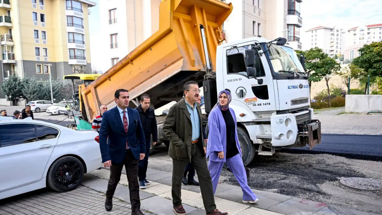 Altındağ Baraj Mahallesi’nde yollar yenilendi