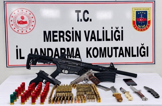 Mersin'de silah kaçakçılığı operasyonunda 1 şüpheli tutuklandı, 312 fişek bulundu