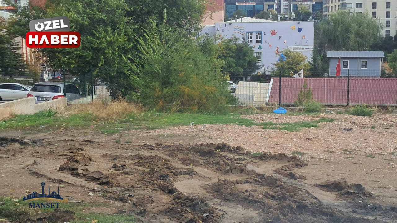 Eryaman’da boş parsel çamur deryasına döndü