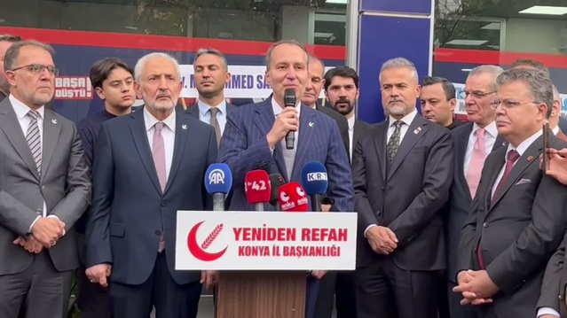 Erbakan Konya'da halkın yüzde 80'inin yoksulluk sınırının altında olduğunu savundu