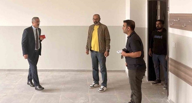 Gaziantep Araban'da TOKİ'nin 32 derslikli okul inşaatında sona gelindi