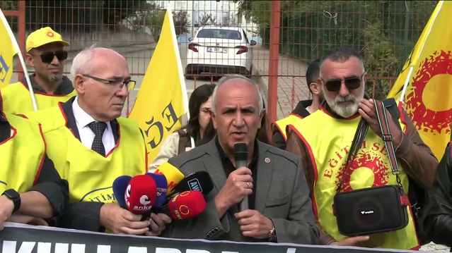 Başakşehir'de Eğitim Sen Başkanı Irmak, Bakan'ı sorumluluğunu örtmekle suçladı
