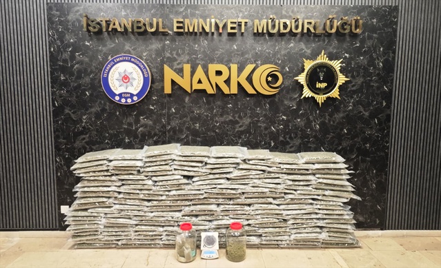 İstanbul ve Kocaeli'deki operasyonda 100 kilo 583 gram uyuşturucu ele geçirildi