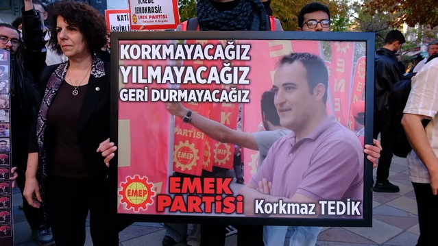 Eskişehir'de 10 Ekim katliamının 11. yılında 104 kişi yürüyüşle anıldı