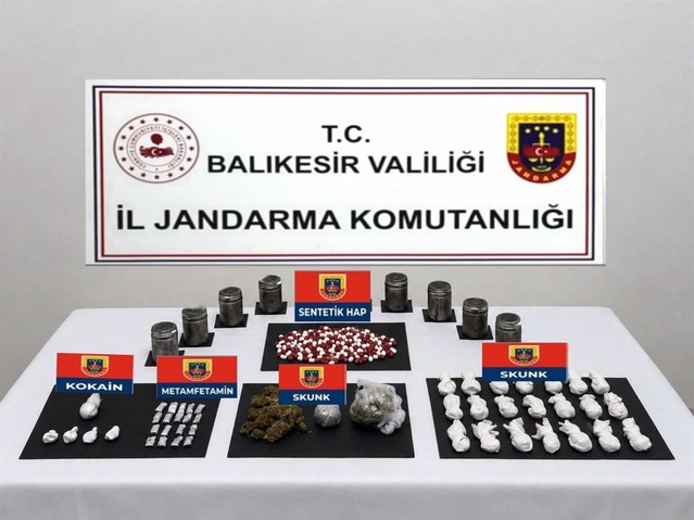 Balıkesir'de bir haftalık uyuşturucu operasyonunda 46 şüpheli yakalandı