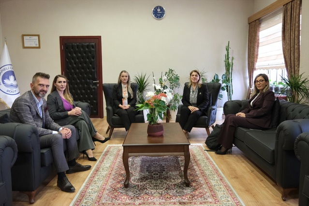 KLÜ Rektörü Ak, Uluslararası Balkan Üniversitesi heyetini kabul etti