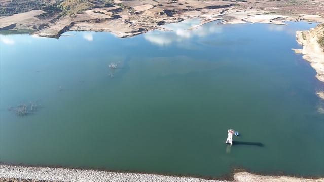 Tekirdağ'ın içme suyunu karşılayan Naip Barajı'nda seviye yüzde 11'e yükseldi