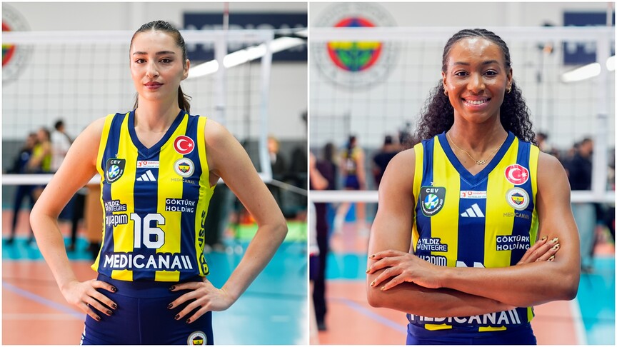 Fenerbahçe'nin yeni transferleri Saliha Şahin ile Ogbogu, sahaya çıkmak için heyecanlı