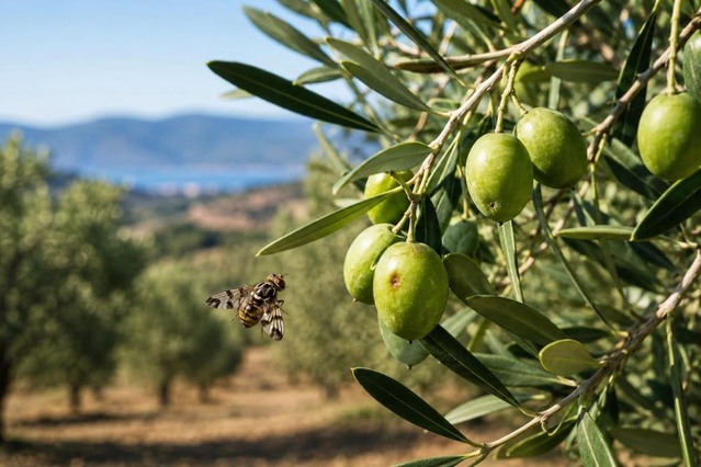 Salihli'de zeytin üreticileri 20 Ekim'e kadar zeytin sineği ilaçlamasına çağrıldı